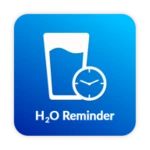 h2o reminder android application logo